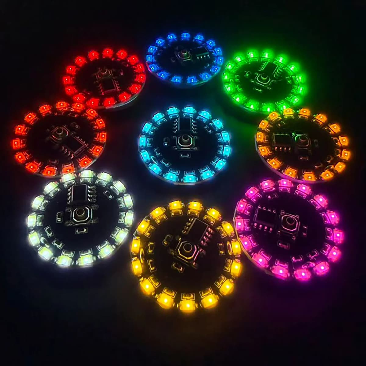16Modes Flow Light KEY Control TYPEC/battery Powered LED Sequential lamp Rotational, breathing, flashlight Model Lighting Effect