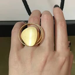 925 Sterling Silver Rings for Women Couple Minimalist Handmade Simple Big Circle Ring Fine Jewelry Gift Prevent Allergy