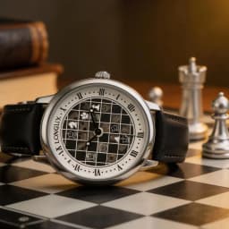 Men Automatic Watch Chess Checkerboard Mechanical Watches Waterproof Vintage Business Luminous Skeleton Leather Gift for You