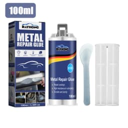 100g Liquid Metal Filler A+B Set Adhesive Metal Bonding Repair For Cast Iron Radiator Cold Weld High Heat Resistant Repair Paste