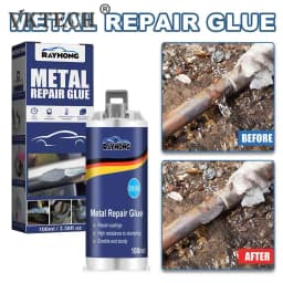 100g Liquid Metal Filler A+B Set Adhesive Metal Bonding Repair For Cast Iron Radiator Cold Weld High Heat Resistant Repair Paste
