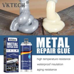 100g Liquid Metal Filler A+B Set Adhesive Metal Bonding Repair For Cast Iron Radiator Cold Weld High Heat Resistant Repair Paste
