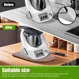 1 Pc Wood/Acrylic Mixer Slider Mat Mixer Appliance Slider Tray Easy to Move Mixer Appliance Slider Trays for Kitchen Countertop