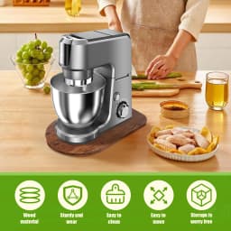 1 Pc Wood/Acrylic Mixer Slider Mat Mixer Appliance Slider Tray Easy to Move Mixer Appliance Slider Trays for Kitchen Countertop