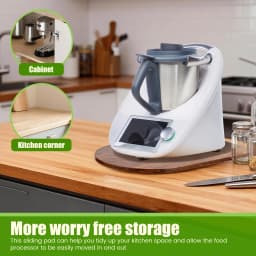 1 Pc Wood/Acrylic Mixer Slider Mat Mixer Appliance Slider Tray Easy to Move Mixer Appliance Slider Trays for Kitchen Countertop
