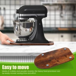 1 Pc Wood/Acrylic Mixer Slider Mat Mixer Appliance Slider Tray Easy to Move Mixer Appliance Slider Trays for Kitchen Countertop