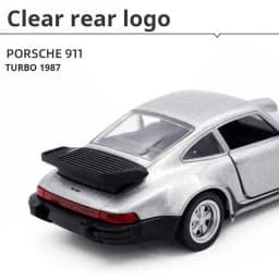 1/36 Porsche 911 Turbo Racing Car Model Toy Simulated Alloy Miniature Diecast Pull Back Collect Kid Birthday Gift Ornament Recom