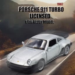 1/36 Porsche 911 Turbo Racing Car Model Toy Simulated Alloy Miniature Diecast Pull Back Collect Kid Birthday Gift Ornament Recom