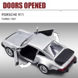 1/36 Porsche 911 Turbo Racing Car Model Toy Simulated Alloy Miniature Diecast Pull Back Collect Kid Birthday Gift Ornament Recom