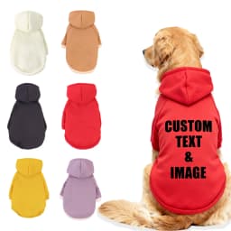 Customized Pet Hooded Sweatshirt Cats & Dogs Winter Warm Clothes Large-Sized Dog Clothing Teddy Golden Retriever All Cats