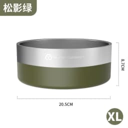 Super Design Stainless Steel Pet Bowl, Cat Bowl, Large-Diameter Dog Bowl, Dog Basin, Anti-Knock Slow Food Bowl