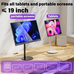 Kimdoole Portable Monitor Height Adjustable Retractable Desktop Magnetic Stand Compatible With IPad Up To 18 Inch Pc Accessories