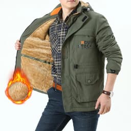Winter and Autumn Outdoor Casual Windbreaker, Mid-aged Jacket with Added Insulation and Breathable Fabric, Men's Coat