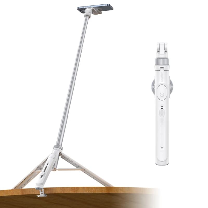 Ulanzi TT88 Overhead Selfie Stick 1.44M with MagSafe Clamp Photograph Tripod for Phone Livestreaming Vlog with Remote Control