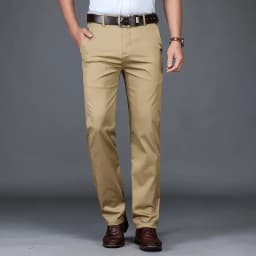 2026 Summer Thin Korean Style Business Casual Trousers for Men Stretch Soft Straight Leg Loose Fashionable Casual Pants Male