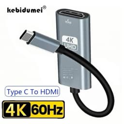 4K 60Hz Type C to HDMI Adapter USB 3.1 HUB HDTV Converter Cable for iPhone 15 TV Converter for PC MacBook iPad Samsung Laptop