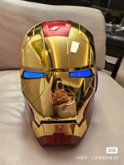 Iron Man Mk50 Helmet Automatic 1:1 Machine Avengers Cosplay Electric Open Close English Voice Remote Control Toy Christmas Gift