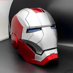 Iron Man Mk50 Helmet Automatic 1:1 Machine Avengers Cosplay Electric Open Close English Voice Remote Control Toy Christmas Gift
