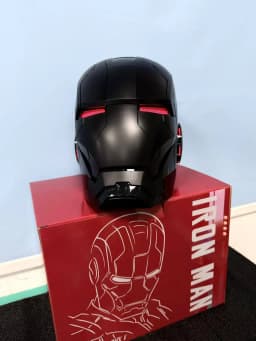 Iron Man Mk50 Helmet Automatic 1:1 Machine Avengers Cosplay Electric Open Close English Voice Remote Control Toy Christmas Gift
