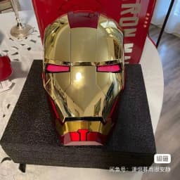 Iron Man Mk50 Helmet Automatic 1:1 Machine Avengers Cosplay Electric Open Close English Voice Remote Control Toy Christmas Gift