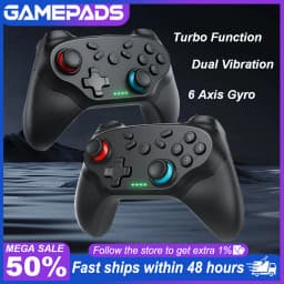 Wireless Controller For Nintendo Switch/Oled/Ios/Android Gamepads Turbo Game Controller Vibration Control Console Remote