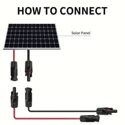 236inch/6M Solar Panel Extension Cable 14AWG Solar Extension Cable Kit With Female Male Connectors For RV Power Station