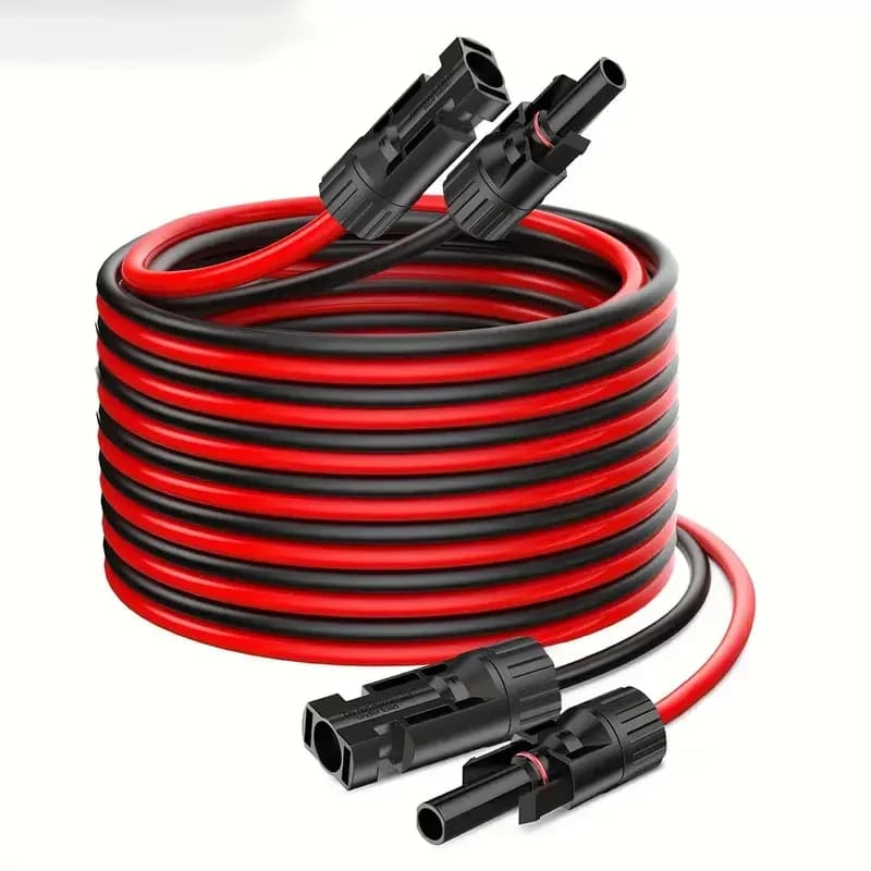236inch/6M Solar Panel Extension Cable 14AWG Solar Extension Cable Kit With Female Male Connectors For RV Power Station