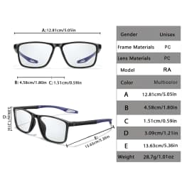 Men Women Reading Glasses Photochromic Classic Square Far Sight Presbyopic Glasses Anti Blue Light Blocking Ultralight Eyewear
