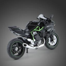 1:18 H2R Alloy Motorcycle Model Toy Boy Diecast Metal Vehicle Fast and Furious One Piece Hot Wheel Miniature Gift for Children