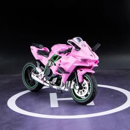 1:18 H2R Alloy Motorcycle Model Toy Boy Diecast Metal Vehicle Fast and Furious One Piece Hot Wheel Miniature Gift for Children