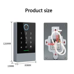 TTLOCK wifi K3W/K3FW Fingerprint Access Control Keypad 13.56Mhz RFID Card Nfc No need for network hub G2