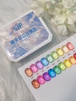9 Colors High Gloss Jelly Glass Gel Nail Polish Translucent Painting Nail Polish Glossy Nail Art Semi-Permanent UV for Nail