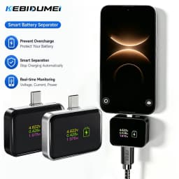 KEBIDUMEI Auto Stop Charging Adapter 140W Fast Charging Type C Full Charge Disconnect Protector Overcharge Protection for Phone