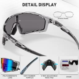 KAPVOE New Technology Nano Lenses Cycling Glasses Sunglasses Outdoor Sports Bike Eyewear Men Women MTB Bicycle UV400 Goggles