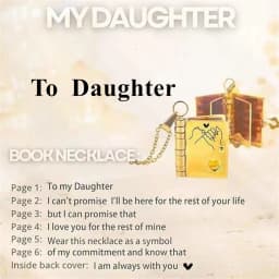 Mi Pequeña Estrella Book Necklaces Daughter Son My Little Star Openable Book Pendant Spanish Mi Campeón Necklace German Jewelry