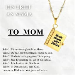 Mi Pequeña Estrella Book Necklaces Daughter Son My Little Star Openable Book Pendant Spanish Mi Campeón Necklace German Jewelry