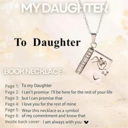 Mi Pequeña Estrella Book Necklaces Daughter Son My Little Star Openable Book Pendant Spanish Mi Campeón Necklace German Jewelry