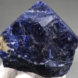 Natural Quartz Crystal Blue Sodalite, Mineral Reiki Healing Raw Stone, Energy Ore Demagnetization, Spiritual Meditation Gem