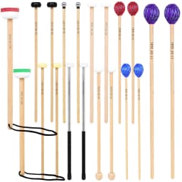 Available in Multiple Colors Percussion Instrument Drumsticks Mallets Jazz Drum Stick Double Headed Soundhammer for Drum Marimba
