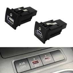 For VW Golf 6 Jetta 5 MK5 Scirocco 06-12 QC3.0 Type C PD USB Quick Car Charger Socket Nondestructive Replacement Harness 12V/24