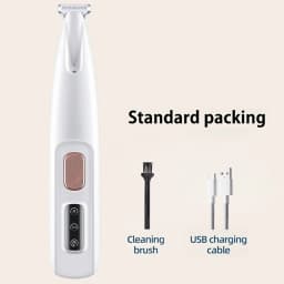 1pc Pet Grooming Scissors, Dog Grooming Set, Low-Noise Dog and Cat Hair Clippers, Battery/USB Powered LED Lights