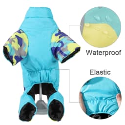 Waterproof Dog Jumpsuit Puppy Jacket For Small Dogs Coat With D-ring Winter Reflective Pet Overalls Camouflage Chihuahua Costume