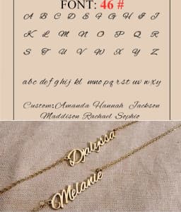 Custom Name Necklace Personalized Golden Choker Stainless Steel Necklaces For Women Man Customized Jewelry Couple Gift
