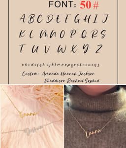 Custom Name Necklace Personalized Golden Choker Stainless Steel Necklaces For Women Man Customized Jewelry Couple Gift