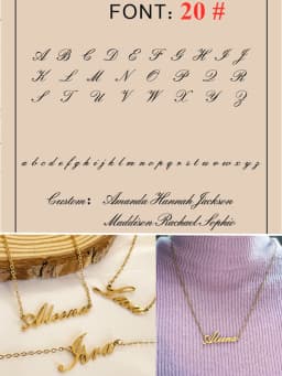 Custom Name Necklace Personalized Golden Choker Stainless Steel Necklaces For Women Man Customized Jewelry Couple Gift
