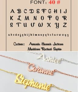 Custom Name Necklace Personalized Golden Choker Stainless Steel Necklaces For Women Man Customized Jewelry Couple Gift
