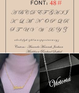 Custom Name Necklace Personalized Golden Choker Stainless Steel Necklaces For Women Man Customized Jewelry Couple Gift