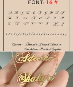 Custom Name Necklace Personalized Golden Choker Stainless Steel Necklaces For Women Man Customized Jewelry Couple Gift