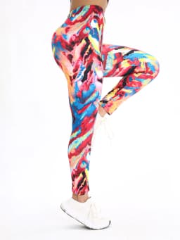 Autumn Winter 1PACK Women's Woolen Dreamy Tie Dyeing Sexy Tight Legging Casual Sports Elegant Fitness Yoga Pants