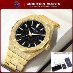 Men's Wristwatch Starry Frosted Men Quartz Watch Fashion And Luxury Gentleman Watches Golden Watch Waterproof Silver Accessories